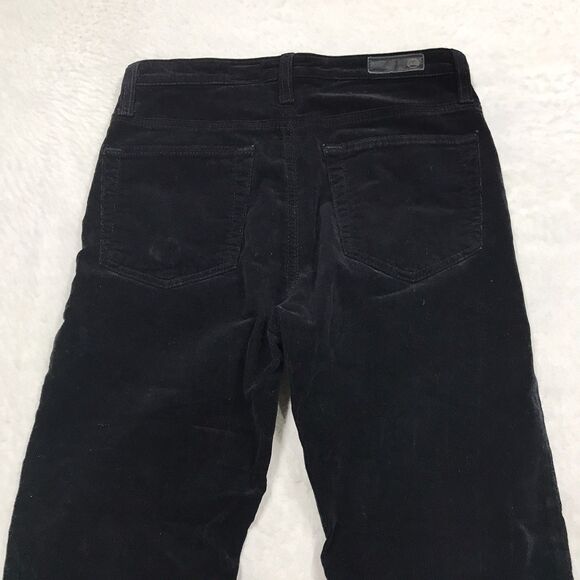 ADRIANO GOLDSCHMIED Isabelle Corduroy Pant Women 26R(28x26) Black Button Fly - Picture 5 of 16